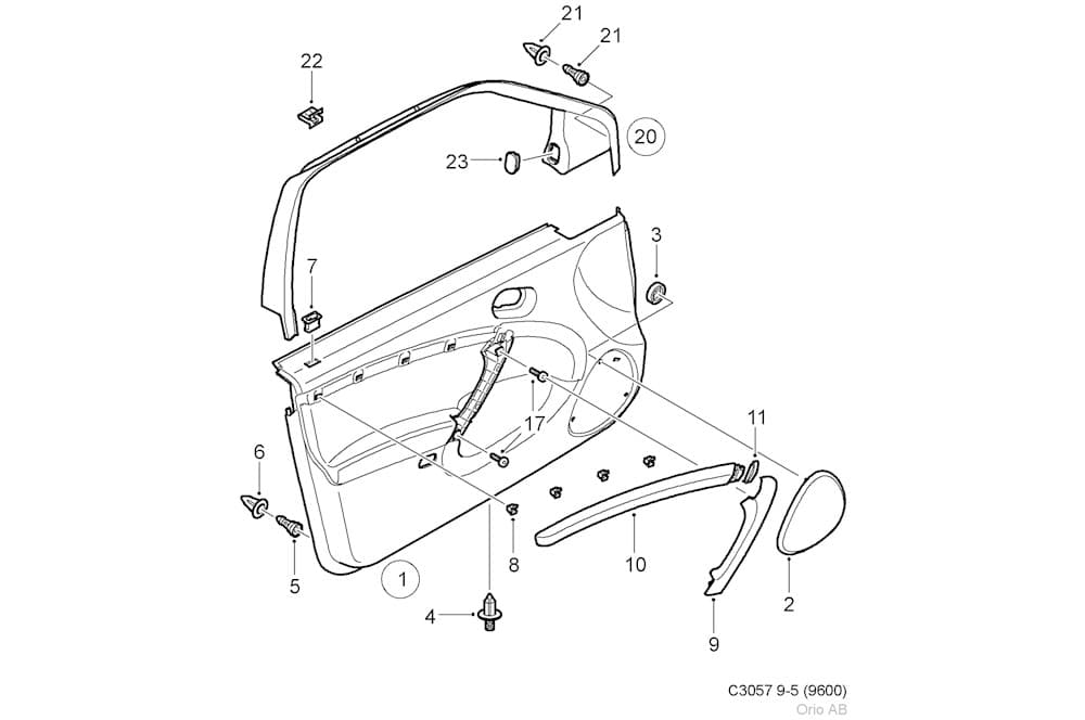 Interior door panel-1