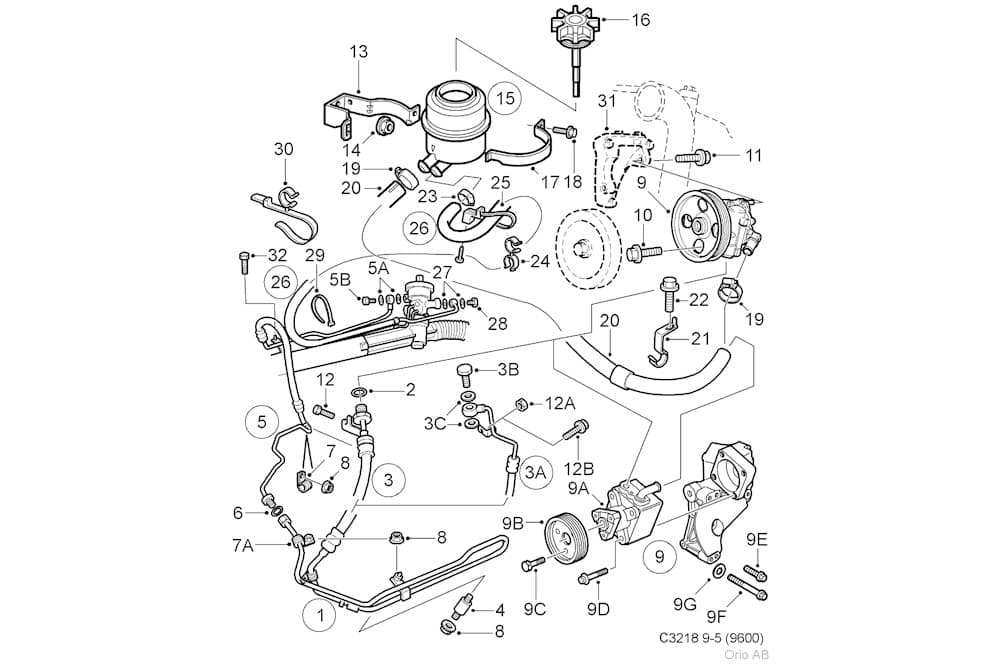 Steering gear pump-1