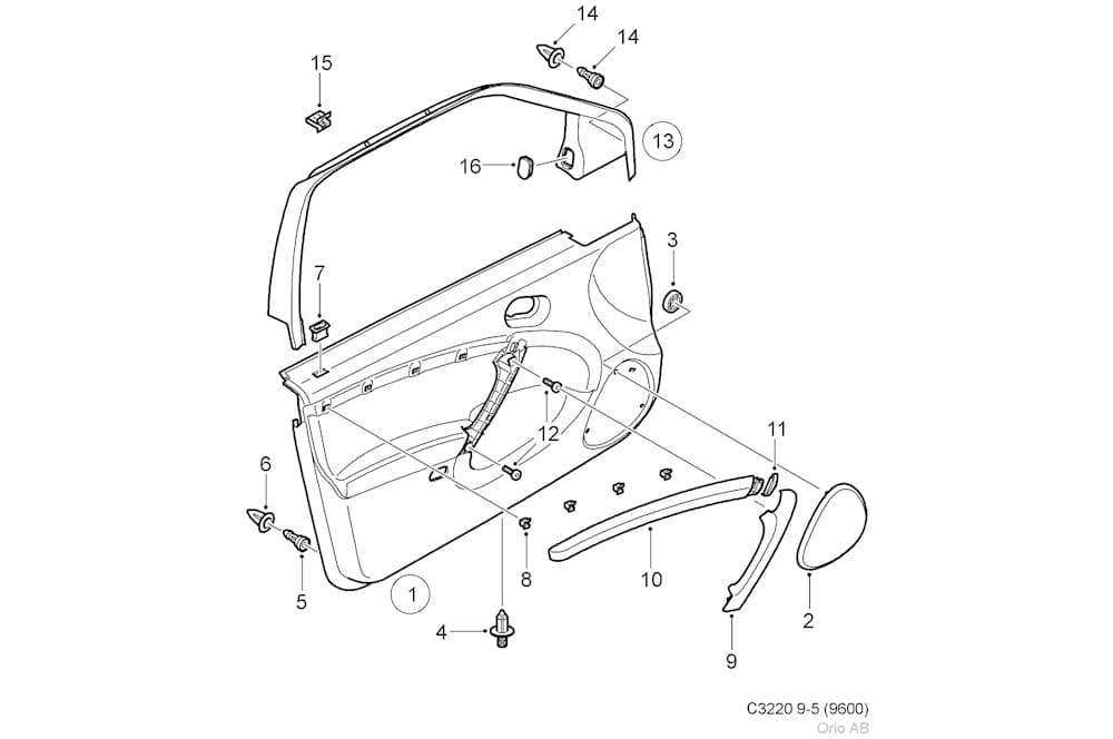 Interior door panel-1