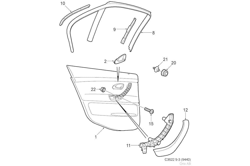 Interior door panel-1
