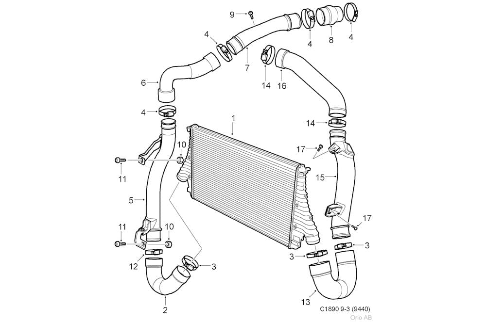 Charger air hose-1