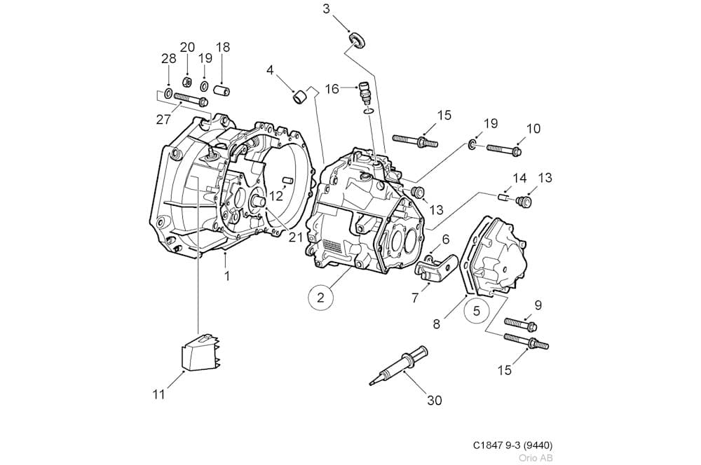 Transmission housing-1