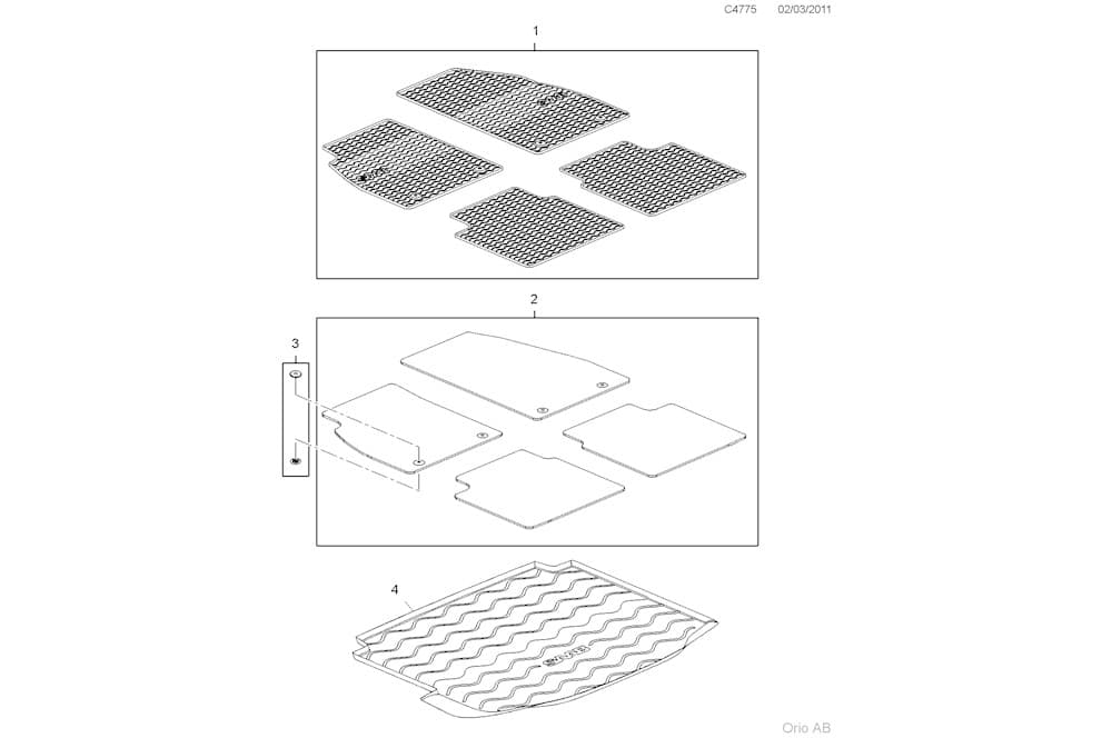 Floor mat set-1