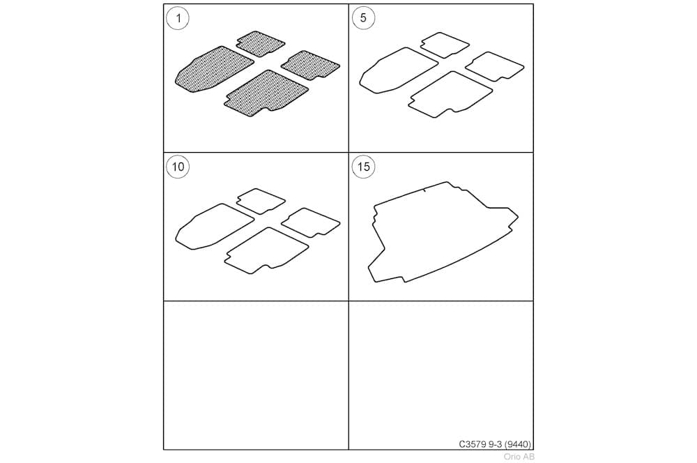 Floor mat set-1