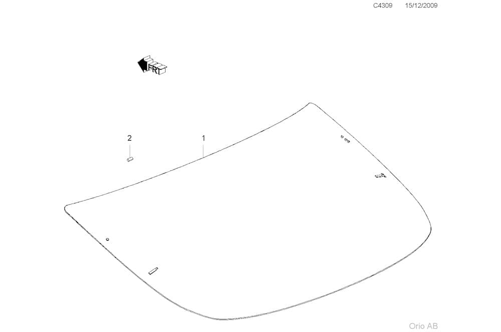 Rear windscreen