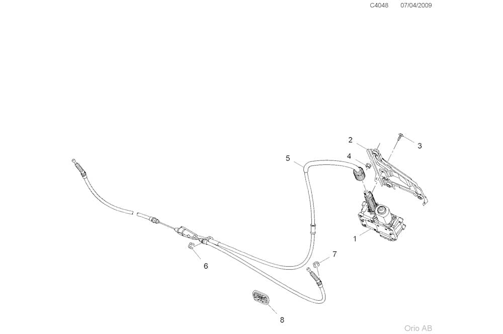 Handbrake cable