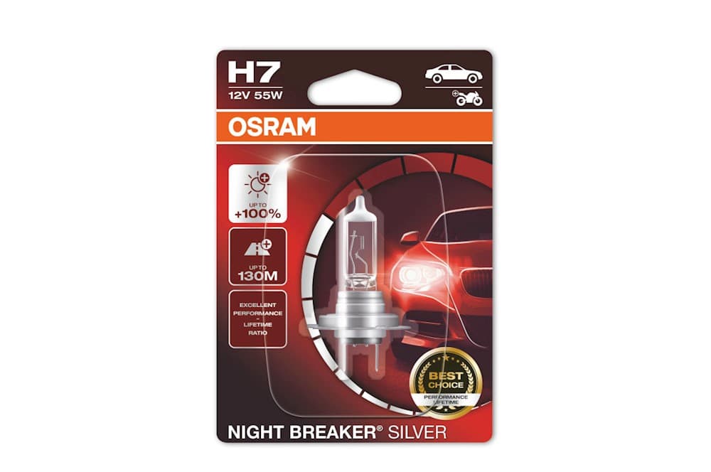 Night Breaker® Silver H7 Single Blister-3