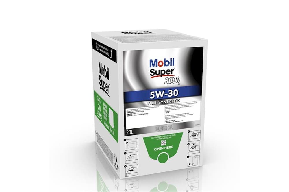 Mobil Super 3000 Xe 5W-30, Bag-In-Box 20L