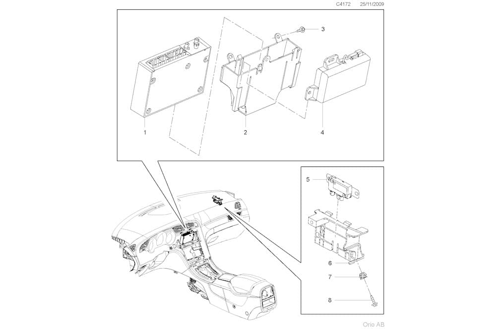 Control unit, OnStar