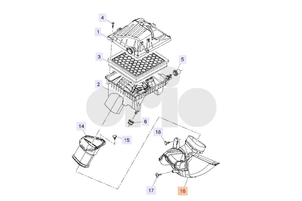 Fresh air conduit (passenger compartment air)