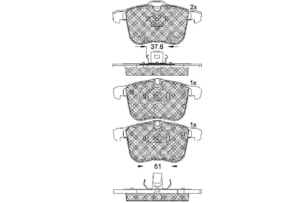 Brake Pad Set, disc brake-1