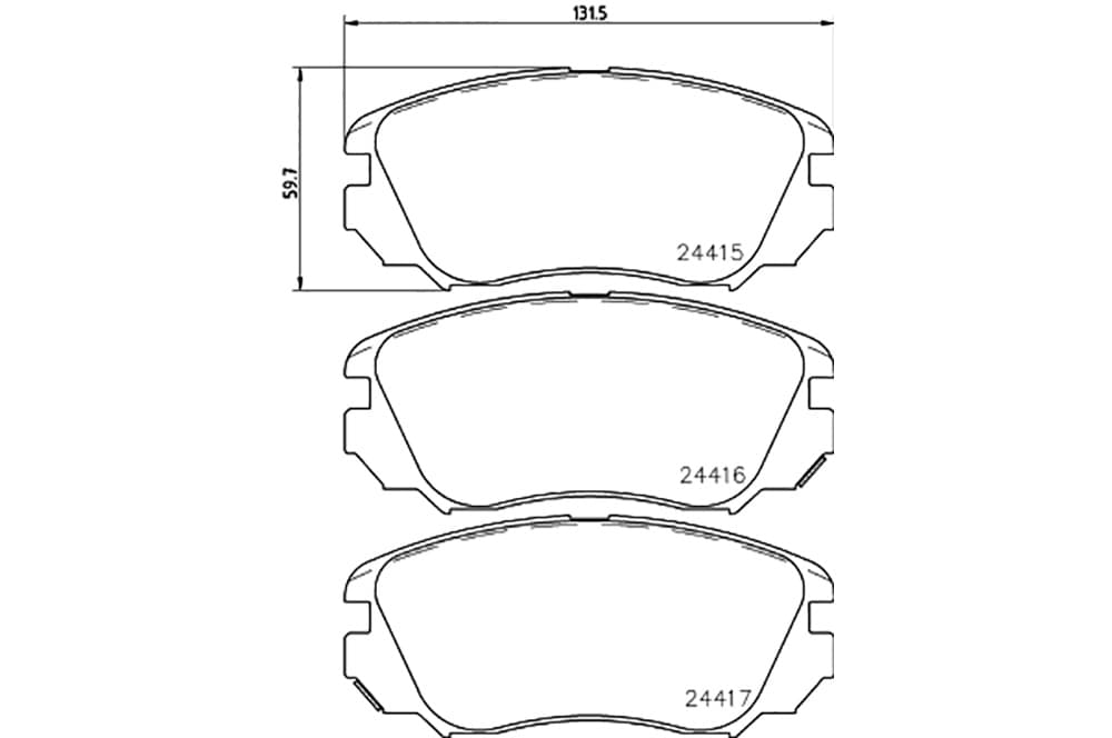 Brake Pad Set, disc brake-1