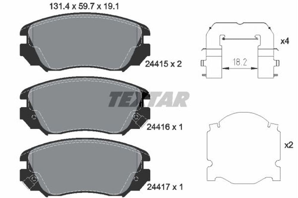 Brake Pad Set, disc brake-1