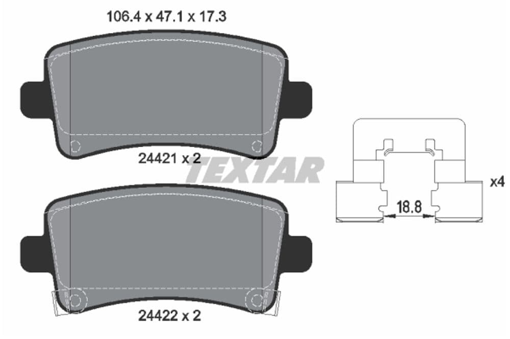 Brake Pad Set, disc brake-1