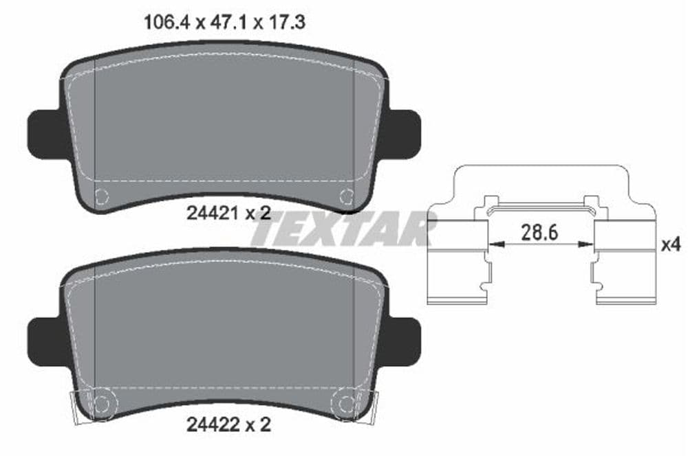 Brake Pad Set, disc brake-1