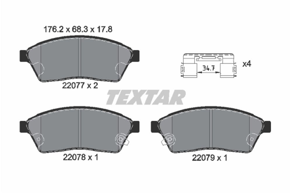 Brake Pad Set, disc brake-1