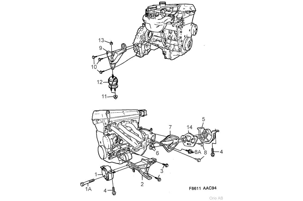 Engine mounting bracket-1