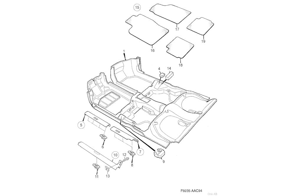 Moulding, sill panel-1