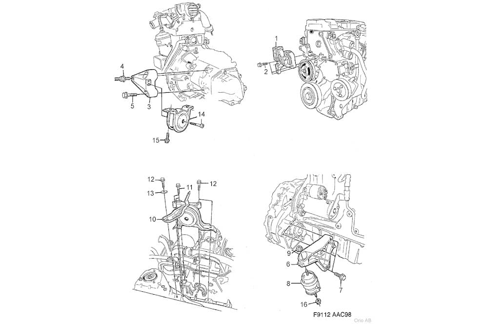 Engine mounting bracket-1