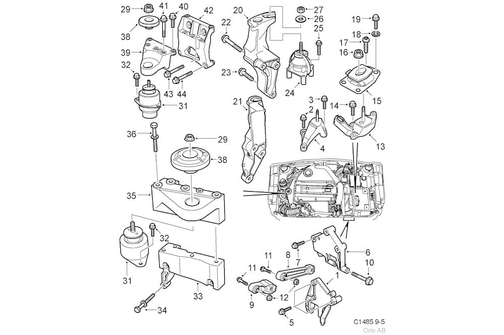 Engine mounting bracket-1