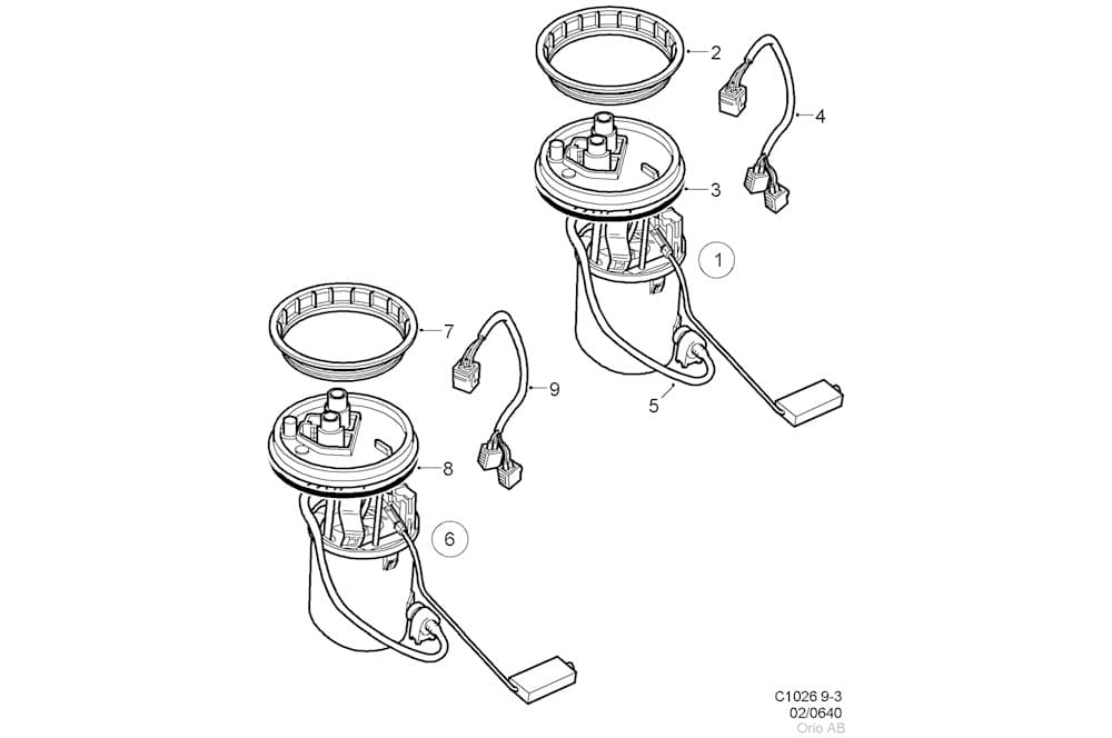 Sender unit, fuel tank