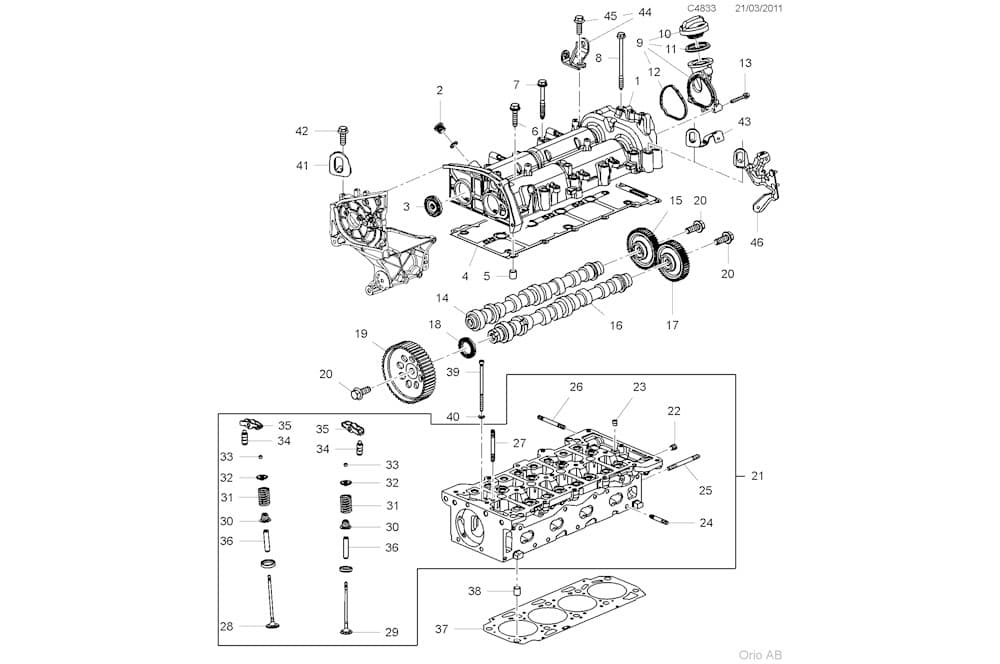 Gasket, cylinder head