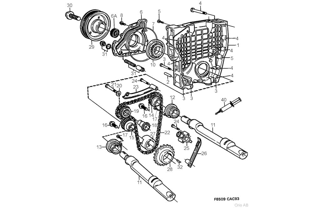 Timing chain gear-1