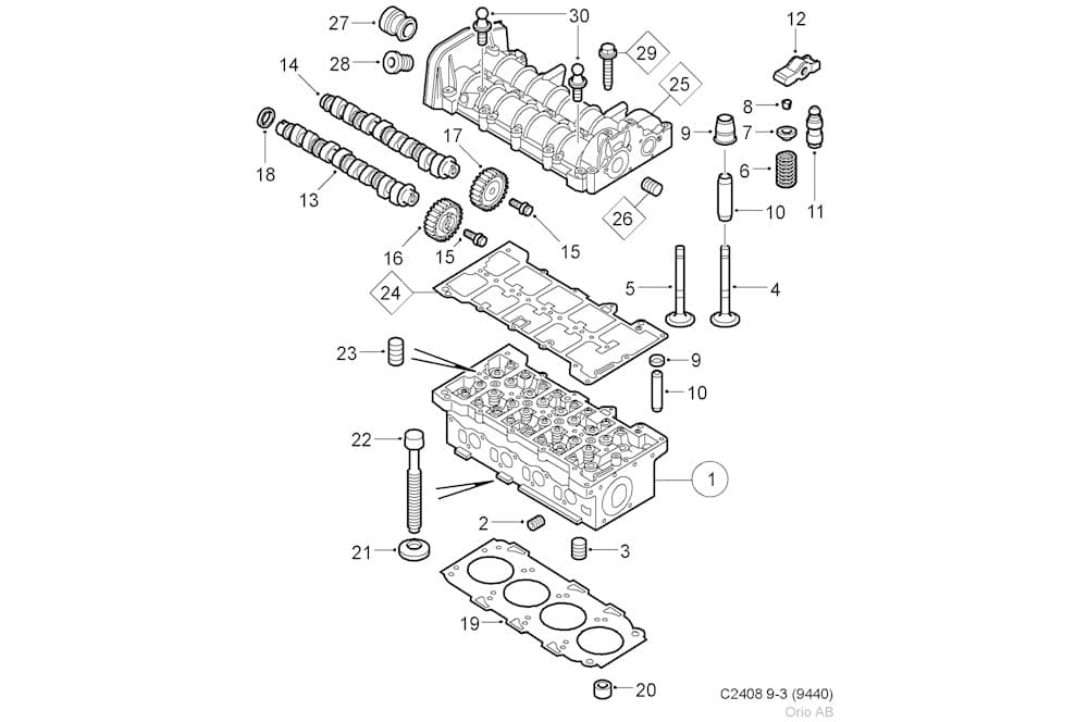 Gasket, cylinder head