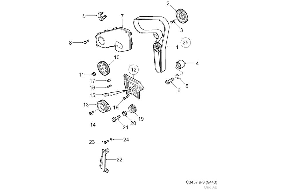 Timing chain gear